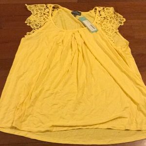 Crochet Sleeve Knit Top